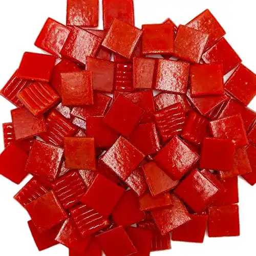 Mosaiksteine Armena 204150a96 zum Basteln Rot 260g 2×2 cm