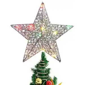 Christbaumspitze STOBOK Christmas Tree Topper, bunt beleuchtet