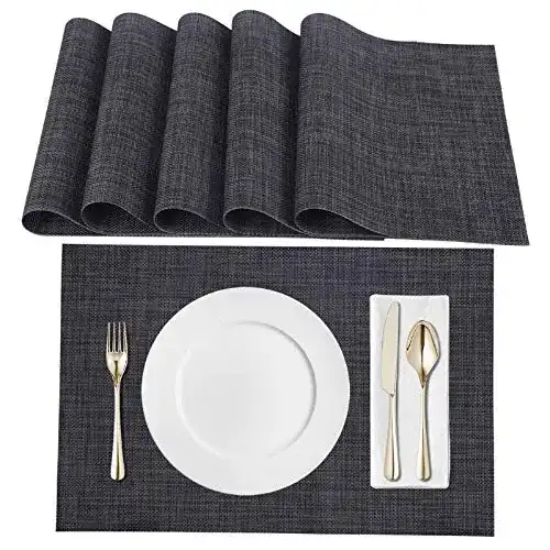Tischsets Eono Amazon Brand Satz von 6 Platzsets, PVC
