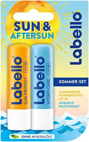 Labello NIVEA Sun & Aftersun Lippenpflegeset 2 x 5,5 ml