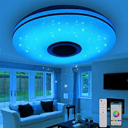 LED-Deckenleuchte Farbwechsel Gindoly 36W LED Dimmbar