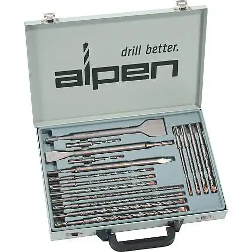 SDS-Plus-Bohrer Alpen SDS-plus KIT Set 16, 16pcs, drills, chisel