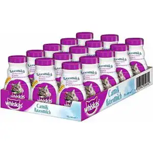 Katzenmilch whiskas für Katzen ab 6 Wochen, 15 Flaschen à 200ml