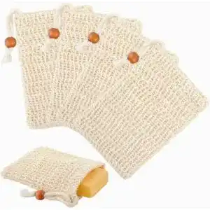 Seifensäckchen Willingood 4x, 100% Natürliches Sisal Seifenbeutel