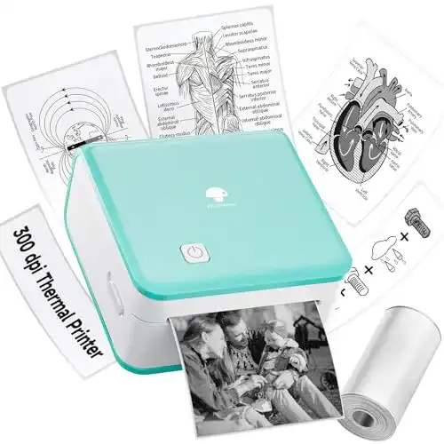 Bluetooth-Drucker Phomemo M02 Pro 300 DPI Mini Tragbar