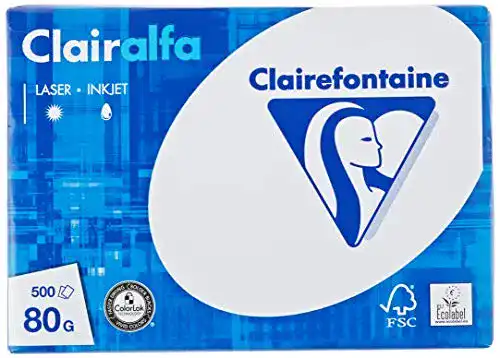 A5-Papier Clairefontaine 1910C Druckerpapier Clairalfa