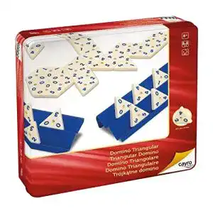 Triomino Cayro dreieckig Dominosteine in Metall Box