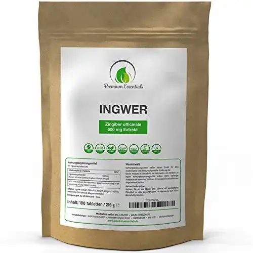Ingwer-Kapseln Premium Essentials Ingwer Kapseln, 90 Kapseln