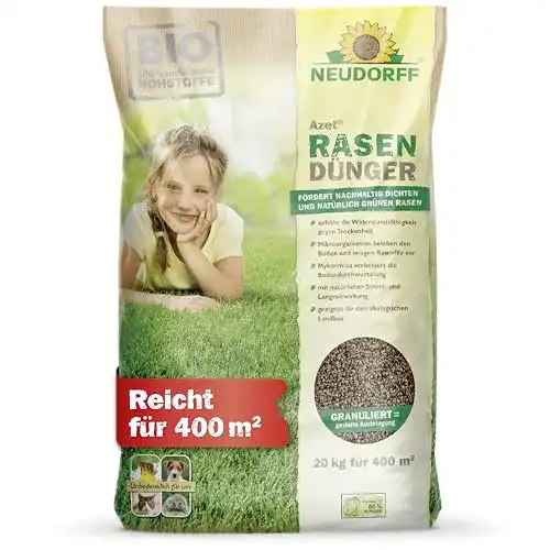 Rasendünger mit Unkrautvernichter Neudorff 00139 Azet, 20 kg