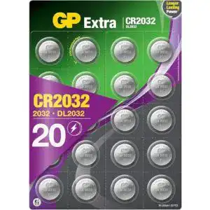 CR2032 GP TONER GP Batteries Extra Lithium 3V, 20 Stück