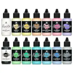 Alcohol Ink Octopus 14x 30ml Fluids Set OPAK, pigmentiert