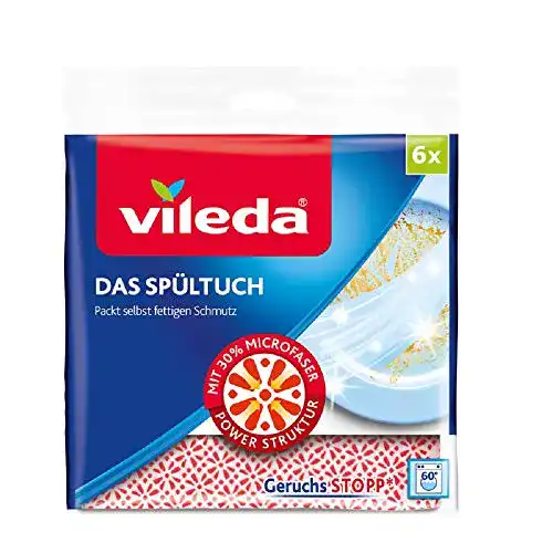 Spültuch Vileda 34×34 cm, 6er Pack