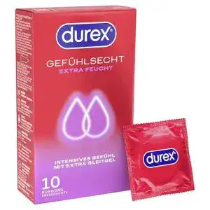 Durex-Kondom Durex Gefühlsecht Extra Feucht Kondome 10 Stück