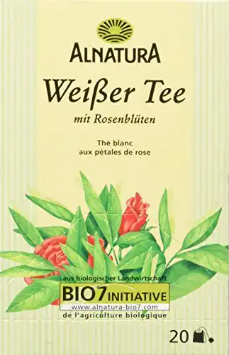 Alnatura-Tee Alnatura Weißer Tee mit Rosenblüten, 6er Pack