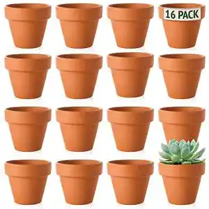 Tontöpfe Green Thumbz klein, 16er-Set, 5cm
