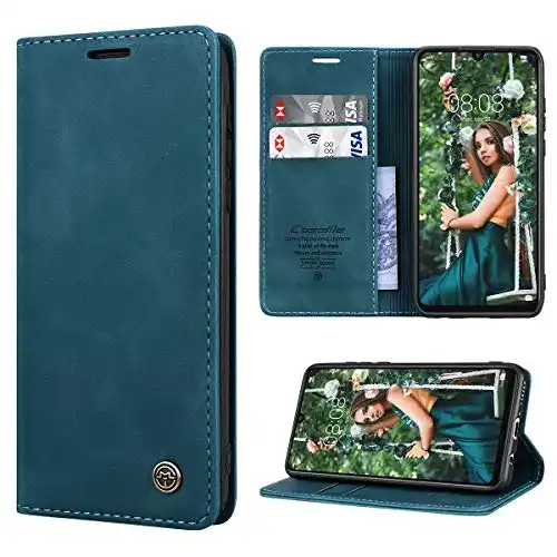Huawei-P30-Lite-Hülle RuiPower, Leder PU Flip Magnet Wallet