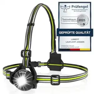 Brustlampe LUMEFIT Lauflicht mit Reflektoren, 500 Lumen