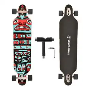 Longboard WIN.MAX Skateboard, 7-lagigem Ahornholz Cruiser