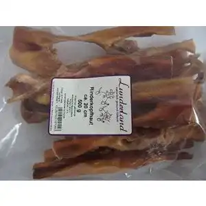 Kauknochen Hund Lunderland, Rinderkopfhaut Snack 500g
