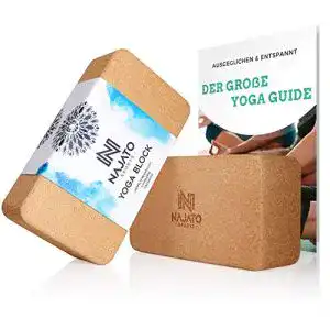 Yogablock Kork NAJATO Sports Yoga Block Kork 2er Set