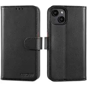 iPhone-14-Leder-Case LENSUN Echtleder Hülle für iPhone 14