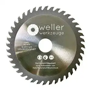 Holzsägeblatt-für-Winkelschleifer-125 Wellerwerkzeuge Hartmetall