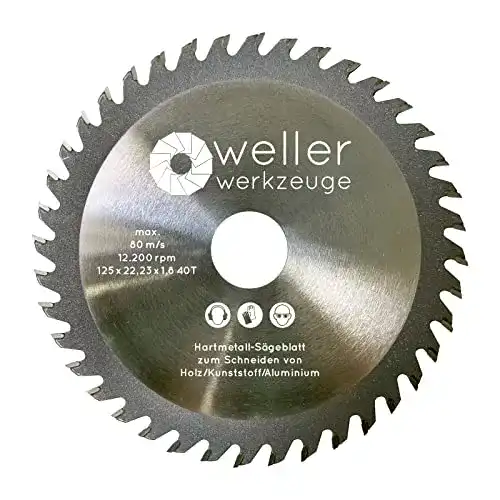 Holzsägeblatt-für-Winkelschleifer-125 Wellerwerkzeuge Hartmetall