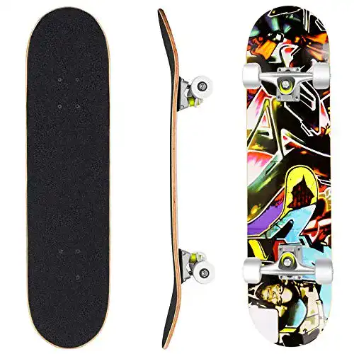 Skateboard WeSkate Komplett Board 79x20cm Holzboard ABEC-7