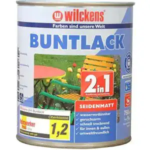 Acryllack Wilckens 2in1 Buntlack seidenmatt, RAL 9010, 750 ml
