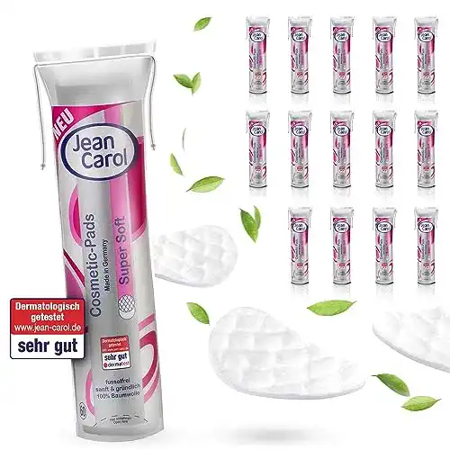 Wattepads JEAN CAROL supersoft Baumwoll fusselfrei, Vorteilspack