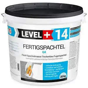 Glättspachtel LEVEL PLUS 20 kg Fertigspachtel, reinweiss, RM14