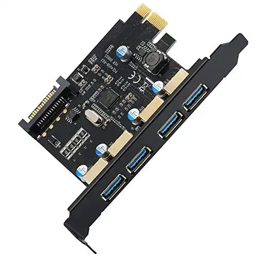 USB-PCI-Karte BEYIMEI USB3.0 4-Port-Erweiterungskarte