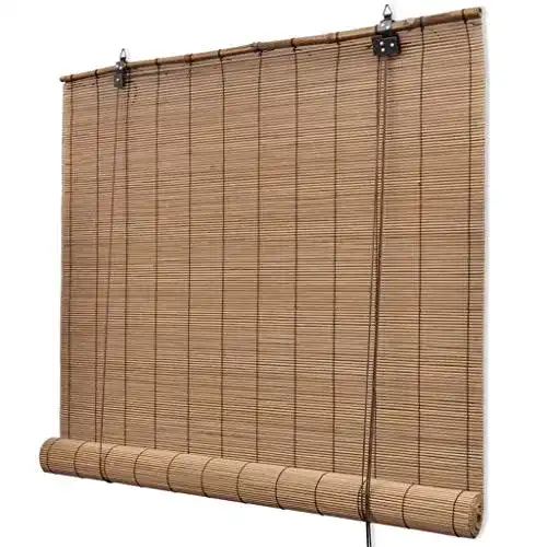 Holzjalousien vidaXL Bambusrollo Braun 120x160cm Bambus