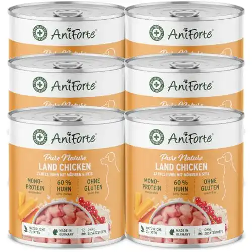 Die beste AniForte-Hundefutter AniForte Hundefutter Nass Land Chicken 6x 2026 Test Bestseller AniForte-Hundefutter AniForte Hundefutter Nass Land Chicken 6x