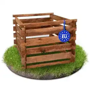Komposter (Holz) Gartenpirat Komposter 90×90 cm mit Stecksystem