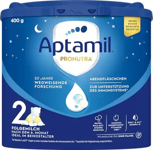 Die beste Aptamil-Babynahrung Aptamil Abendfläschchen, Folgemilch 400 g 2026 Test Bestseller Aptamil-Babynahrung Aptamil Abendfläschchen, Folgemilch 400 g