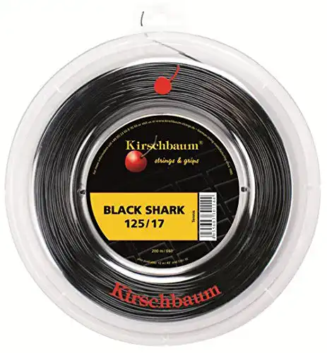Die beste Kirschbaum-Tennissaiten Kirschbaum Saitenrolle Shark, Schwarz 2026 Test Bestseller Kirschbaum-Tennissaiten Kirschbaum Saitenrolle Shark, Schwarz