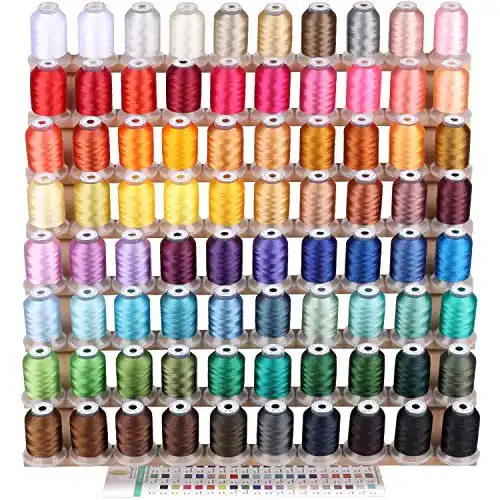 Maschinenstickgarn New brothread 80 Spulen Janome Farben