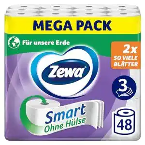 Toilettenpapier 3-lagig Zewa Smart Toilettenpapier Ohne Hülse