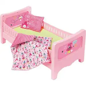Puppenbett BABY Born 824399 Bett mit Kuschelbettzeug, bunt