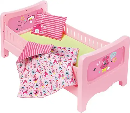 Puppenbett BABY Born 824399 Bett mit Kuschelbettzeug, bunt