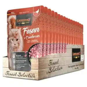 Leonardo-Katzenfutter Leonardo 16x85g Fasan + Cranberry