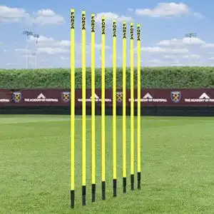 Slalomstange FORZA n – 1,8m sprunghafte Agilität Stangen – als 8er-Set oder 16er-Set