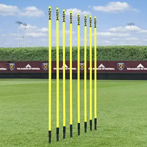 Slalomstange FORZA n – 1,8m sprunghafte Agilität Stangen – als 8er-Set oder 16er-Set