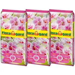 Orchideenerde Floragard 3x5L – für Phalaenopsis