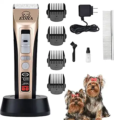 Hundeschermaschine EDHA, Tierhaarschneidemaschine Kit 5-Gang