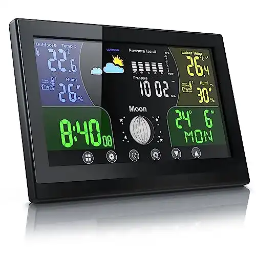 Wetterstation mit 3 Außensensoren CSL-Computer mit Farbdisplay