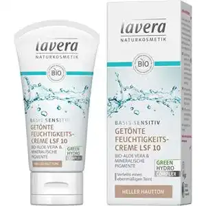 Lavera-Gesichtscreme lavera basis sensitiv Getönt, mittel LSF 10