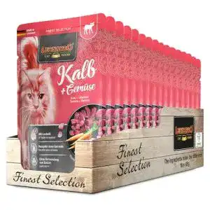 Leonardo-Nassfutter Leonardo 16x85g Kalb + Gemüse