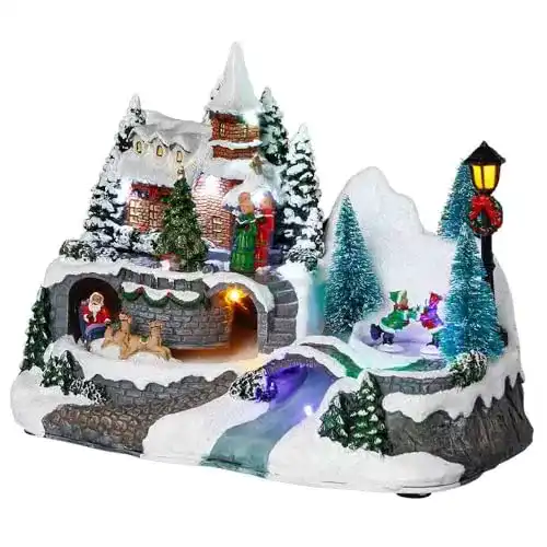 Weihnachtsdorf Eminza Santa Louisa mit Beleuchtung